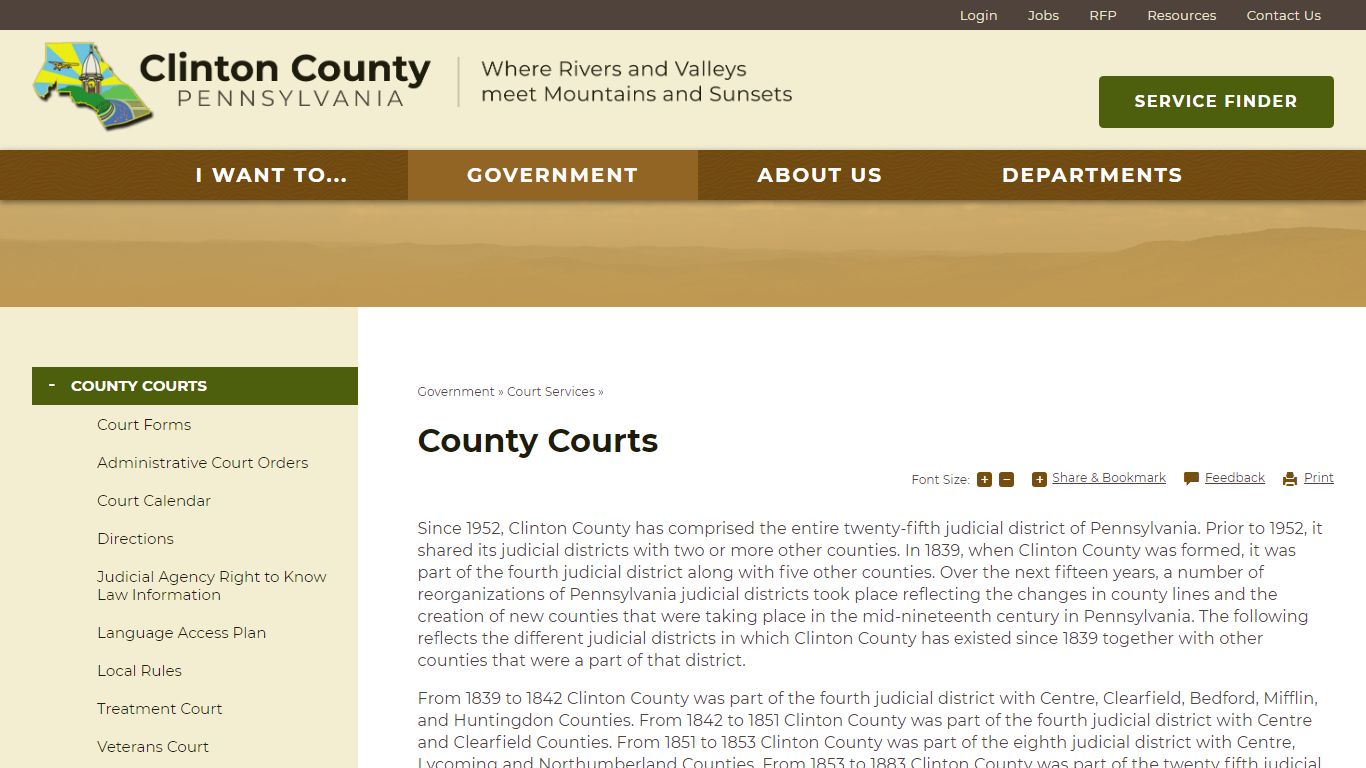 County Courts | Clinton County, PA